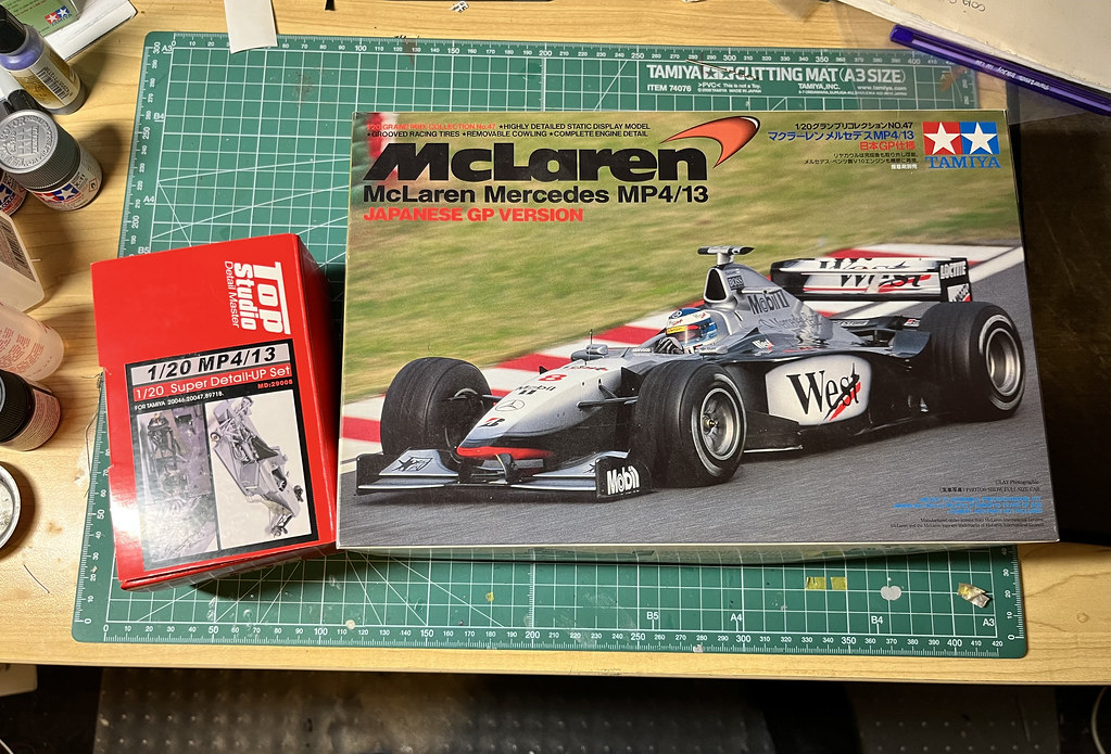 1/20 Tamiya McLaren Mercedes MP4/13 with Top Studio Super Detail