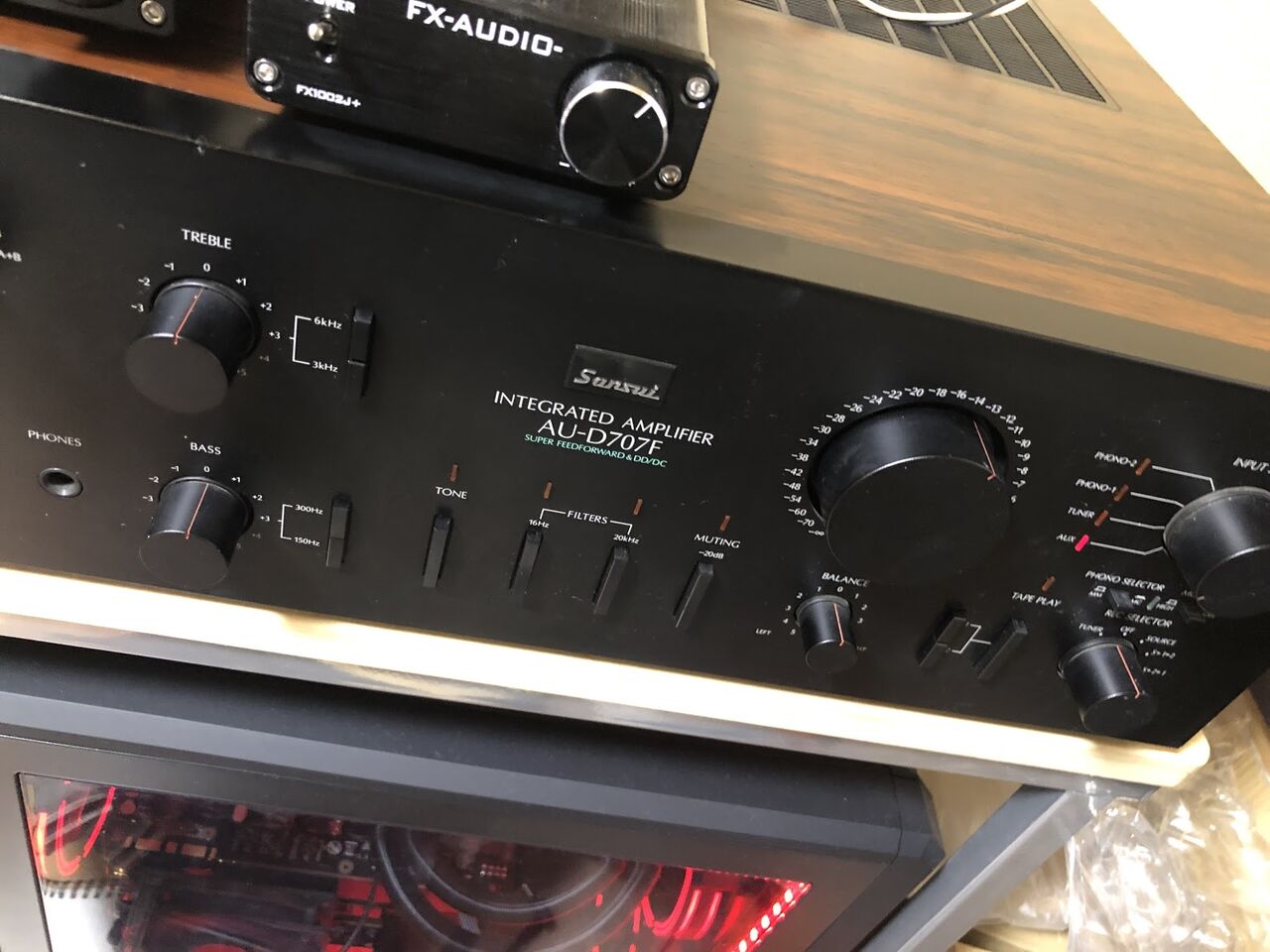 SANSUIのプリメインアンプ AU-D707F : まいまいオーディオ Blog - 中古