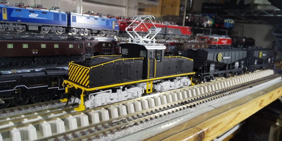 天賞堂 HOゲージ 東芝40t標準凸型電気機関車 名鉄デキ600タイプ1灯