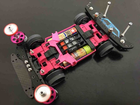 ミニ四駆ブログ MSフレキ ピンクマシン その2 : 子育て＆ミニ四駆の