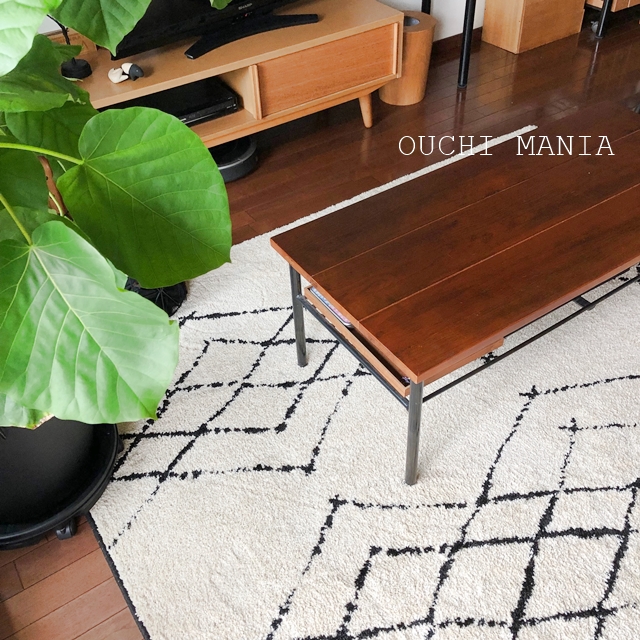 リビングに新しいラグ、フワフワで最高です♪ : おうちマニア Powered