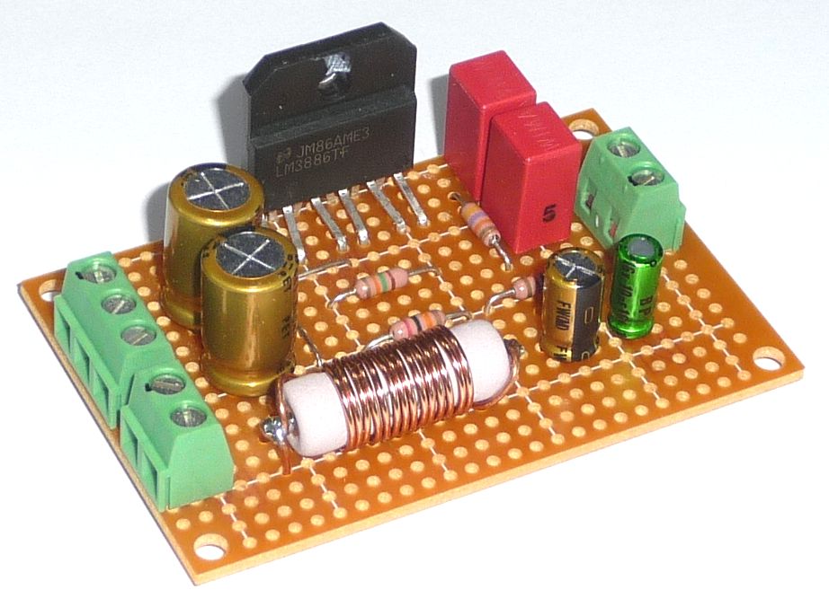 LM3886 パワーアンプをつくりました : OGUさんのクラフトオーディオ日記