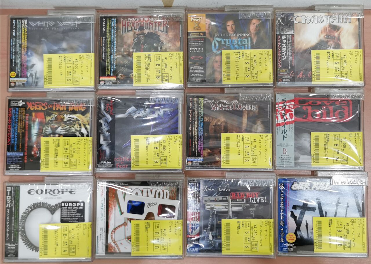 METAL】メロディックなものからスラッシュまで国内廃盤中古CD多数入荷