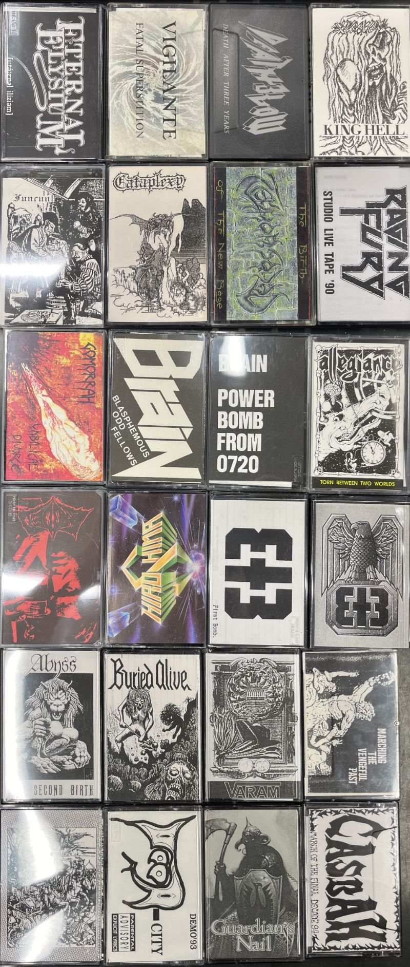 中古メタル】希少DEMOテープなどヘヴィメタルのカセット約80点入荷