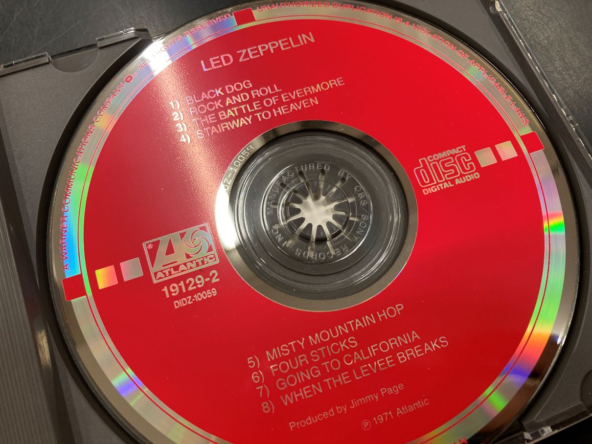 中古CD】レッドツェッペリン4TH、旧規格CD入荷いたしました！ : CD