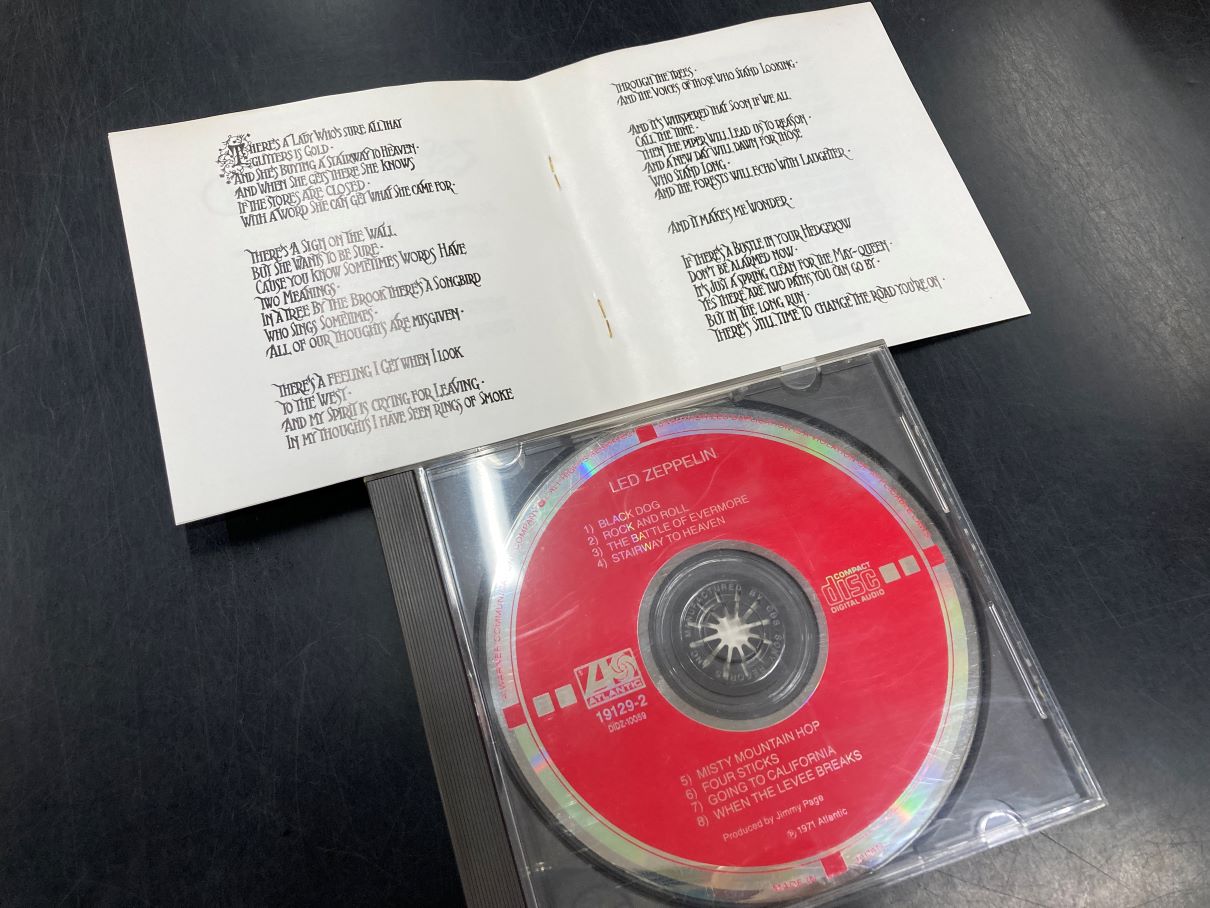 中古CD】レッドツェッペリン4TH、旧規格CD入荷いたしました！ : CD