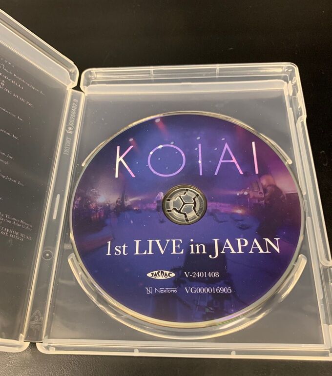 2/11(水) KOIAIのBlu-ray 『1st LIVE in JAPAN』入荷しました