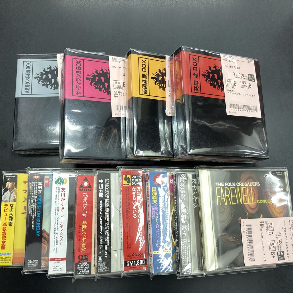 7/16(火)□中古□J-POP 和製フォーク・紙ジャケ・BOX CD入荷しました