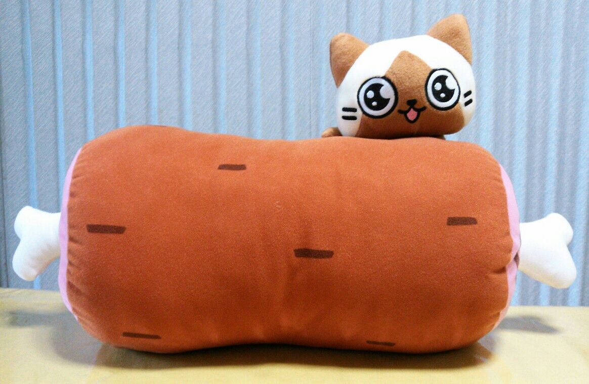 一番くじ アイルーぬいぐるみ付きこんがり肉ッション A賞 : トレジャー