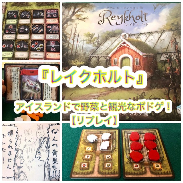 レイクホルト』レビュー！アイスランド舞台の野菜と観光のボードゲーム