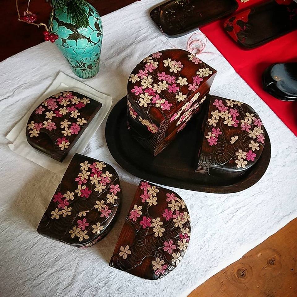 川添日記 草木彫漆器展より @gallery : うつわ屋Living&Tableware NEWS