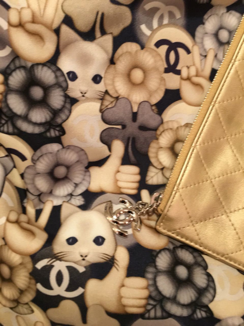 シャネル 16Aシュペットちゃん（猫）柄トートとストール : Torico-lore