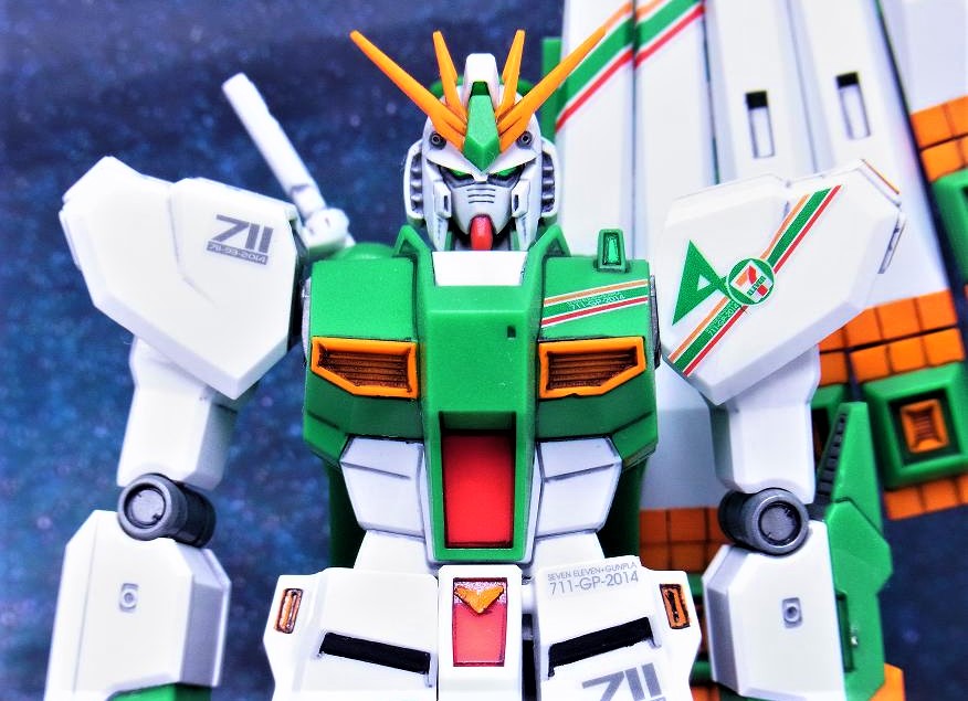 HGUC νガンダム Ver.GFT セブンイレブンカラー レビュー : おもちゃの