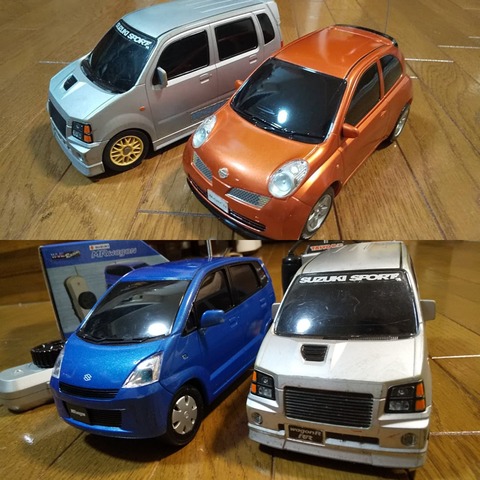 1998年頃【TAIYO 1/20 SUZUKI ワゴンR RR】他 toyco スズキMRワゴン
