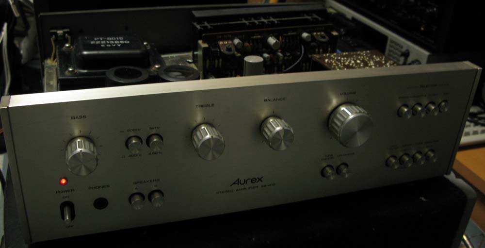 AUREX SB-410 （プリメインアンプ） : フラットバーロードで行こう！