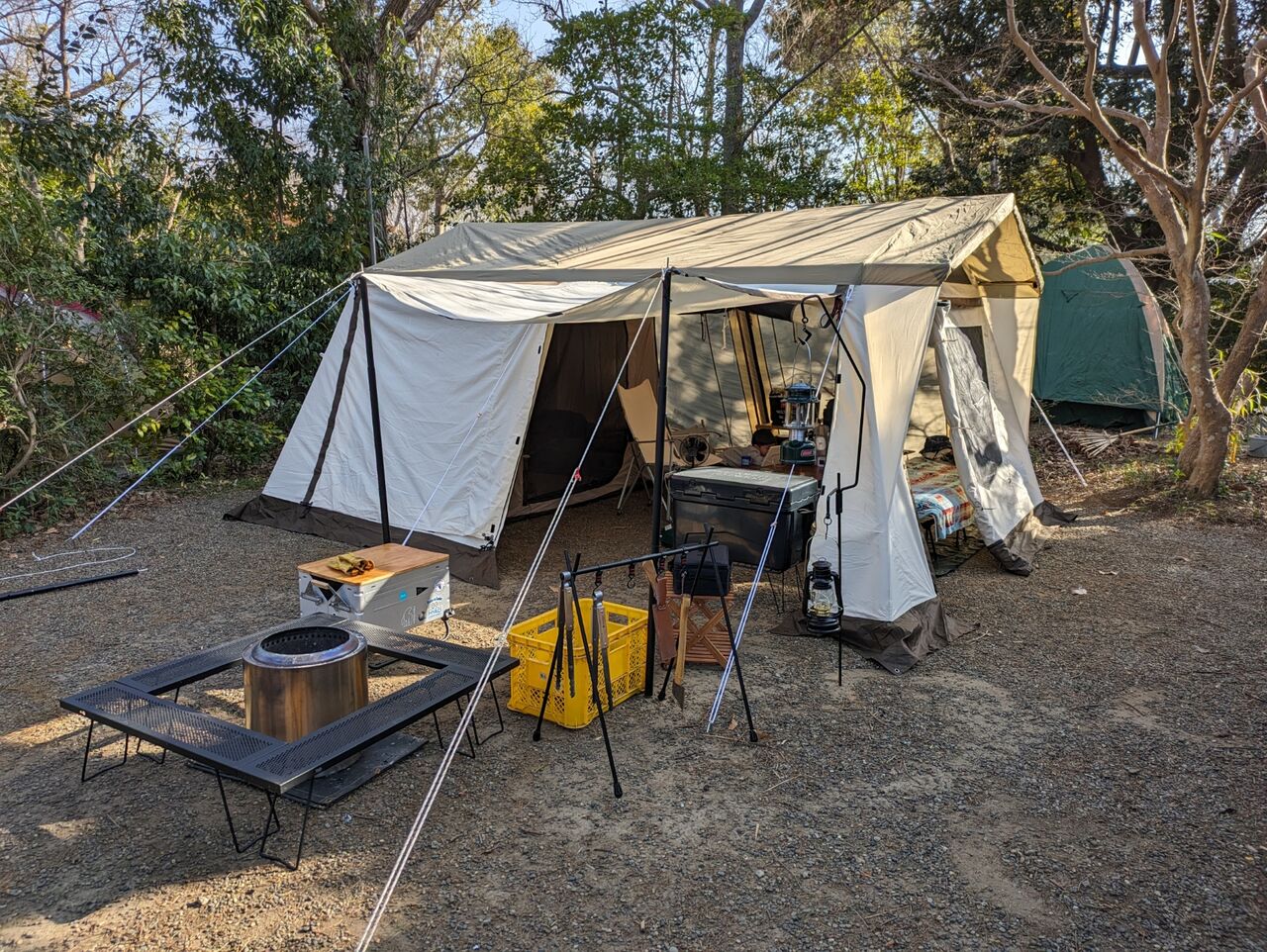テント紹介 オガワ ロッジシェルターT/C : S家のキャンプ日記