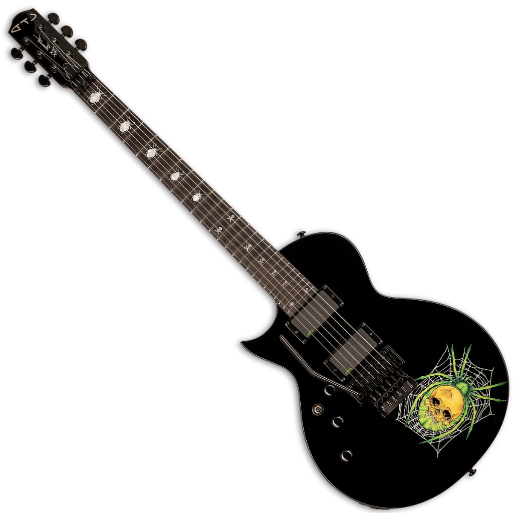 ESP Ltd KH-3 LH Spider Black w/ Spider Graphic | Live Louder