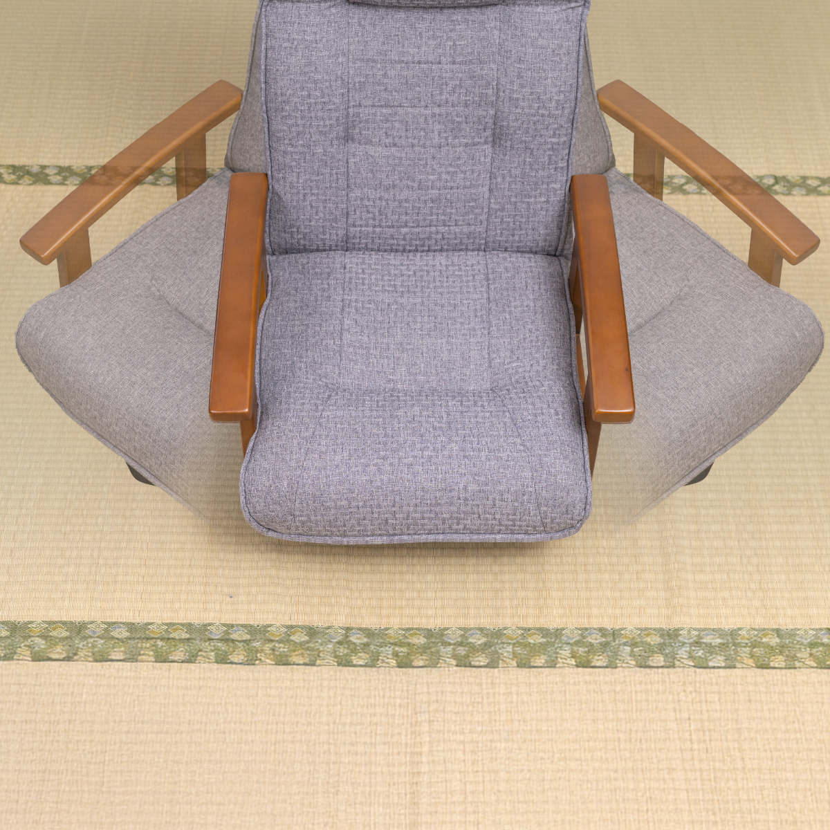 dショッピング |座椅子 回転式 座面高23cm 14段階リクライニング