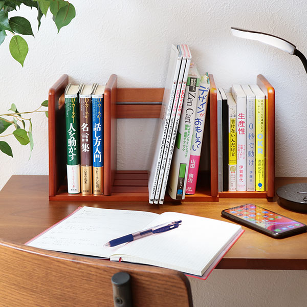 dショッピング |本立て スライド ブックスタンド 木製 幅33.5～62×奥行