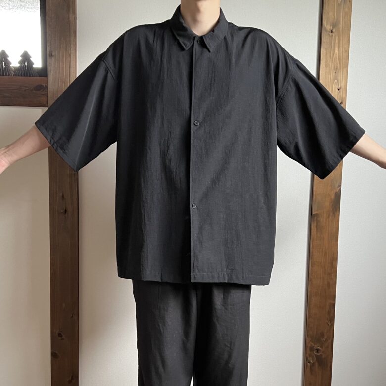 MUJI Labo2023ss]サイズの上げすぎ注意風を通す半袖シャツを紹介し