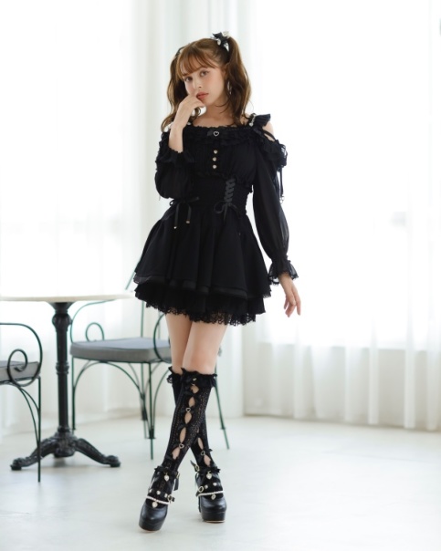 オフショルシフォンセットアップ ｜ LIZ LISA（リズリサ）公式通販