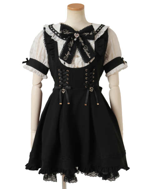 ハート衿プリーツフリルワンピース ｜ LIZ LISA（リズリサ）公式通販