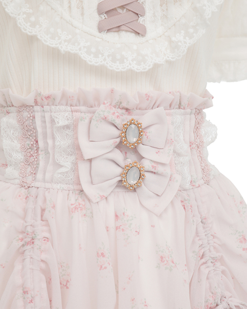 ドローストリング小花シフォンスカパン ｜ LIZ LISA（リズリサ）公式