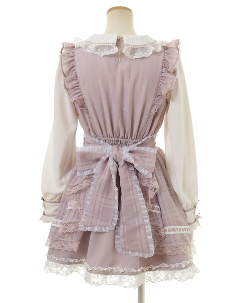 シアーチェックエプロンフリルワンピース ｜ LIZ LISA（リズリサ）公式