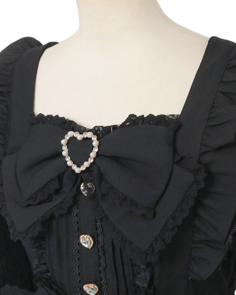 フロントカシュクールBIGリボンセットアップ ｜ LIZ LISA（リズリサ