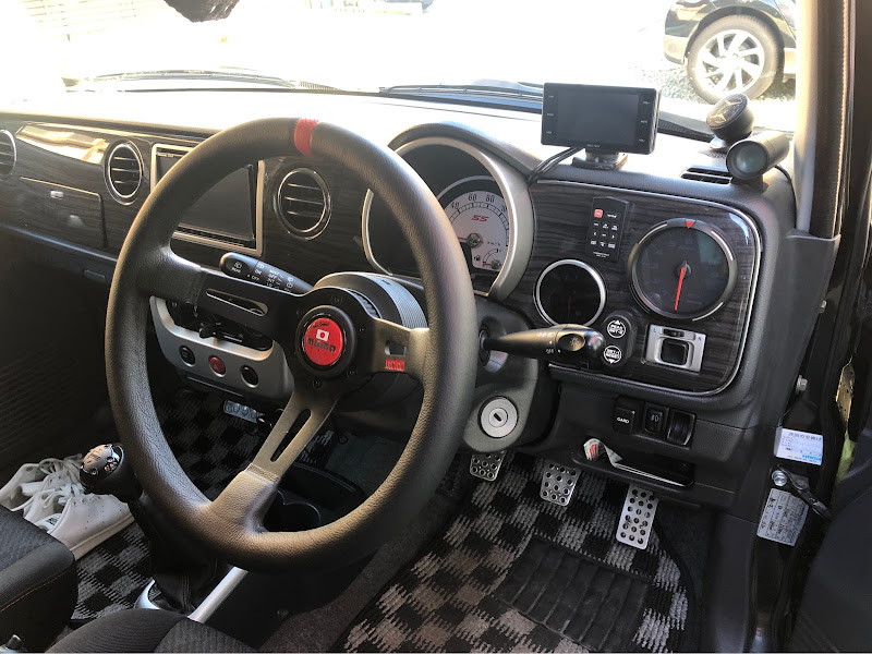 ラパンSS ターボ SS MOMO モモステアリングモモステハンドル