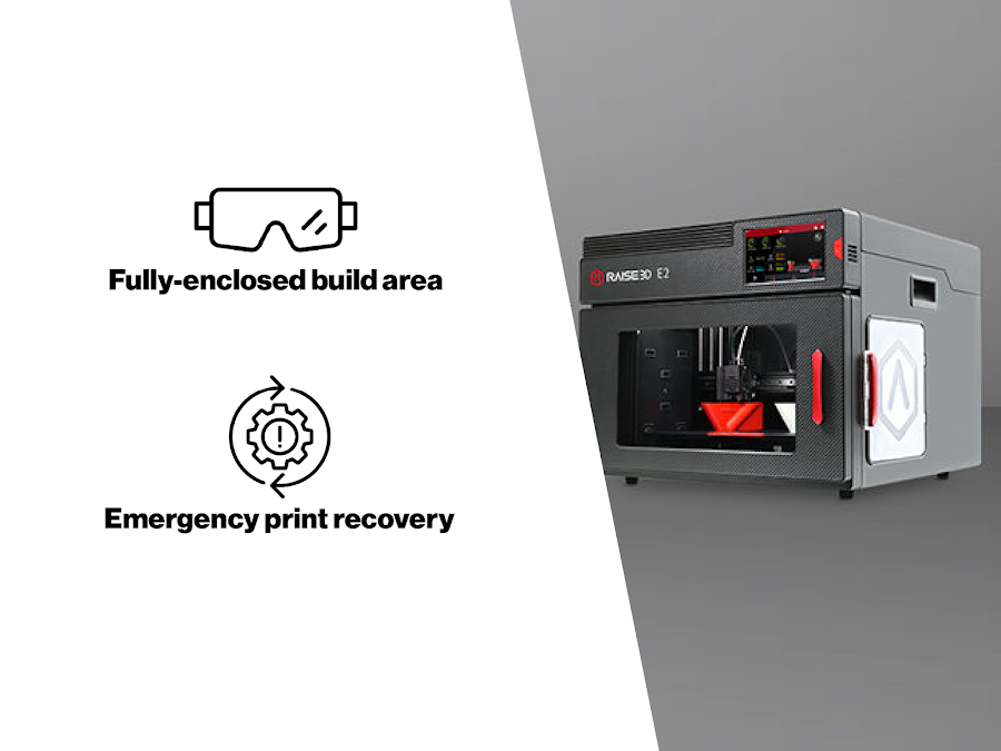 Raise3D E2 Industrial 3D Printer | MatterHackers
