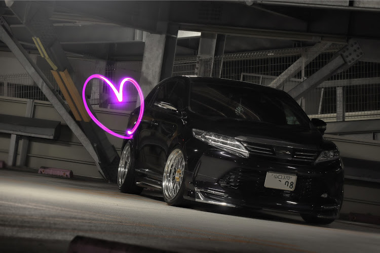 ハリアーの雨の後・魅惑のダンジョン・車高調新調・RSRブラックアイ