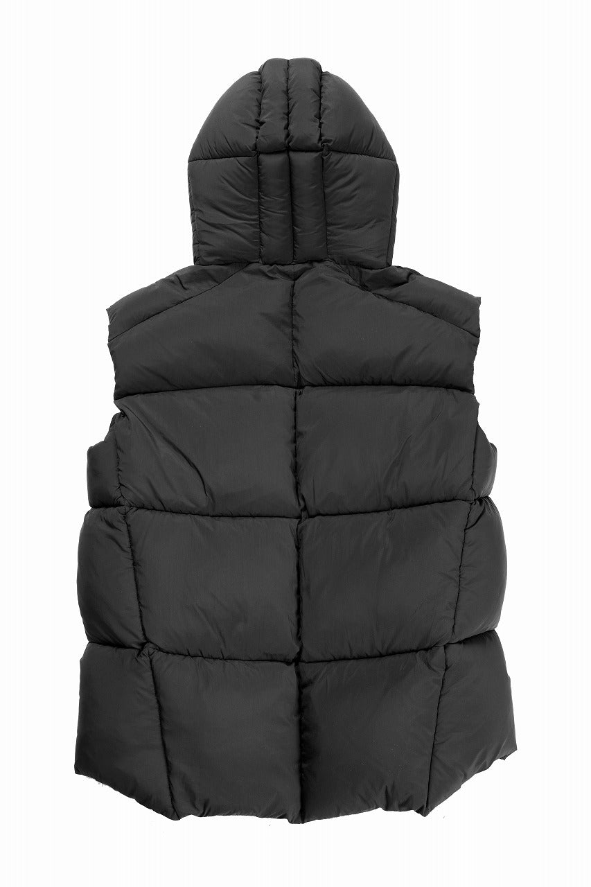 thom/krom BIG HOODIE OVERSIZED VEST / WARM PUFFER (BLACK)の商品