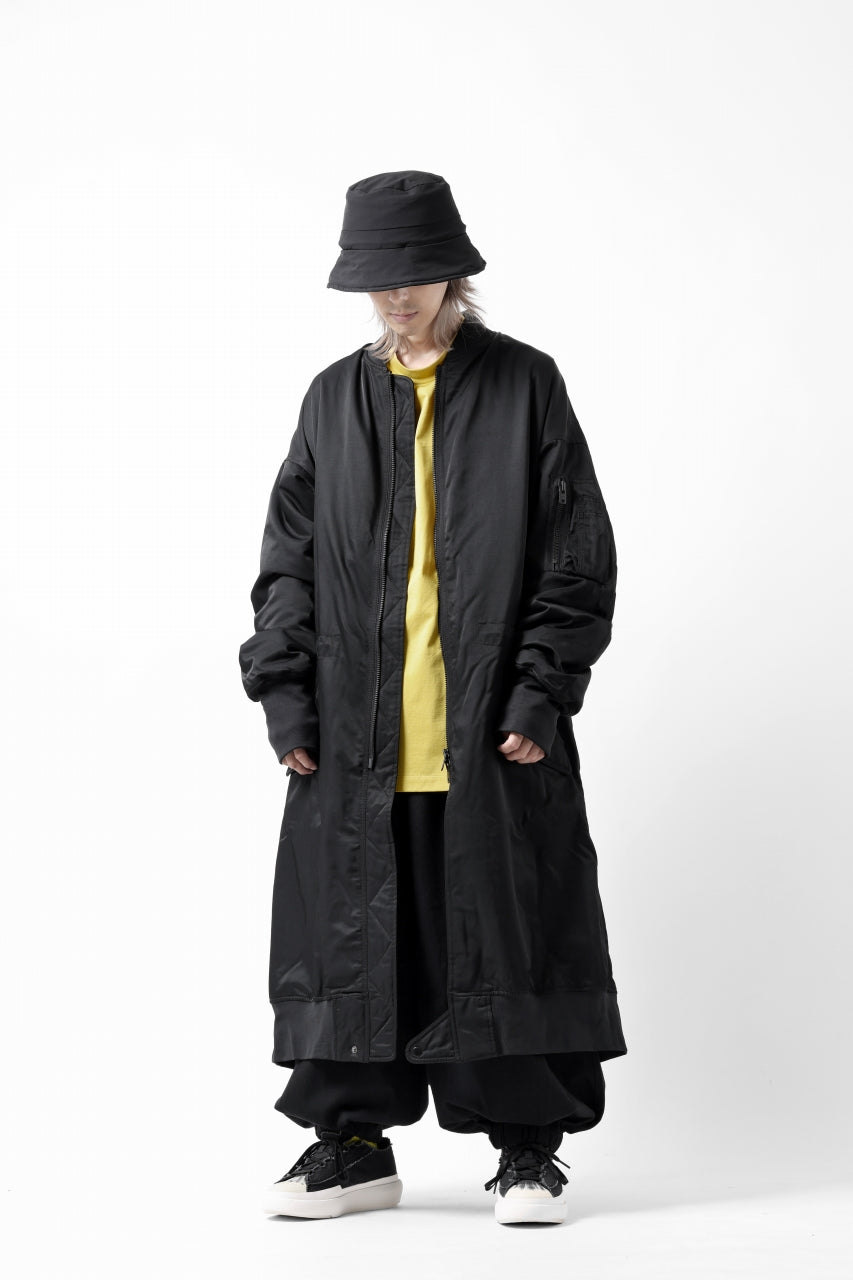 Y-3 Yohji Yamamoto LONG BOMBER PARKA COAT (BLACK)の商品ページ