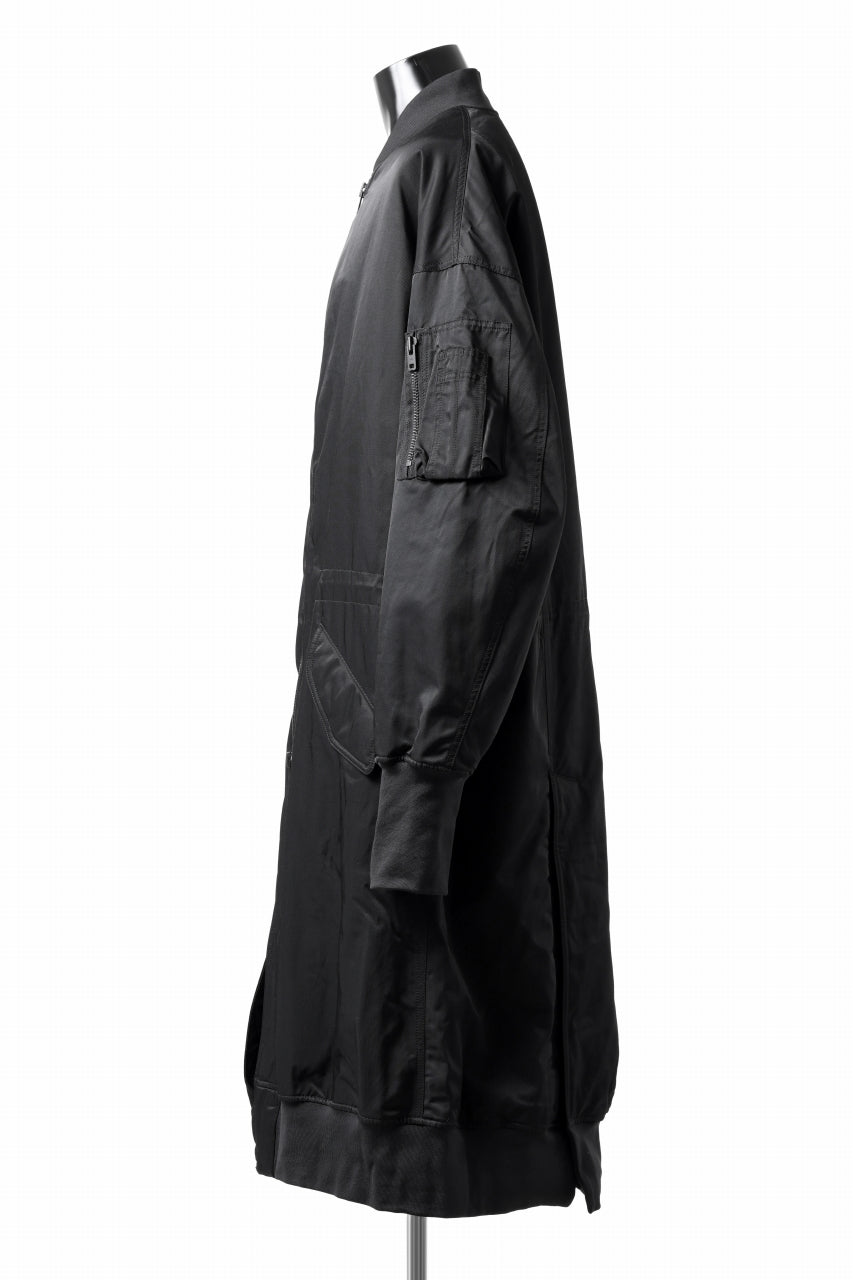 Y-3 Yohji Yamamoto LONG BOMBER PARKA COAT (BLACK)の商品ページ