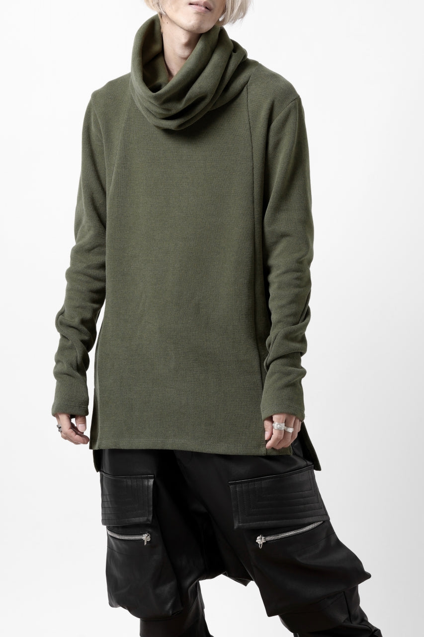 A.F ARTEFACT TURTLE NECK PULLOVER / COPE KNIT JERSEY (KHAKI)の商品