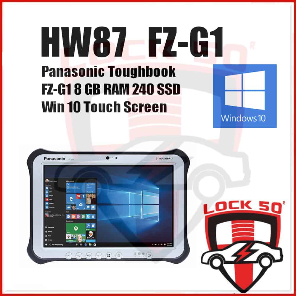 HW86 FZ-G1 8Gb RAM 240 SSD Disk Tablet Panasonic Toughbook Touch