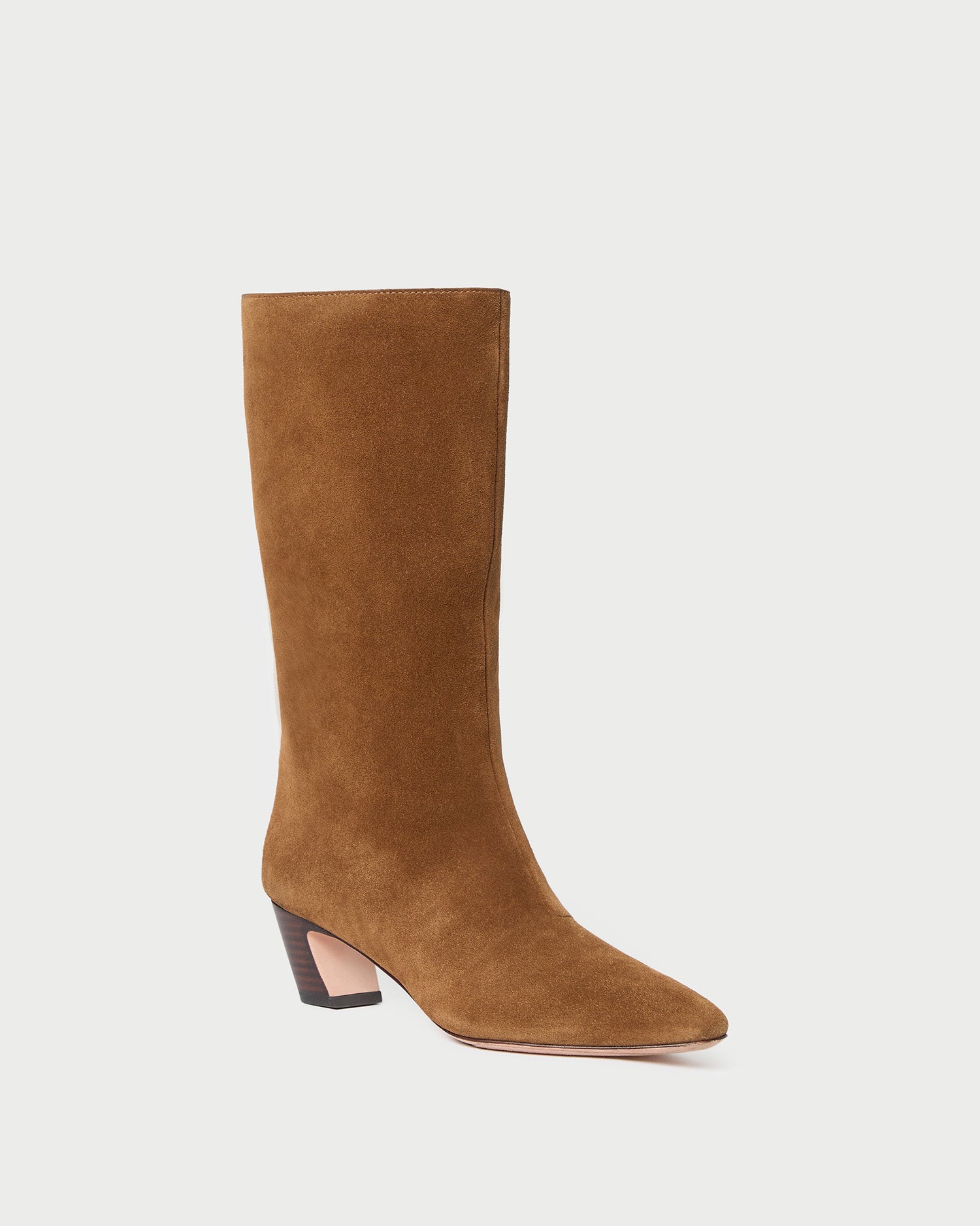 Cleo Cacao Suede Mid-Calf Boot | Tall Boots | Footwear