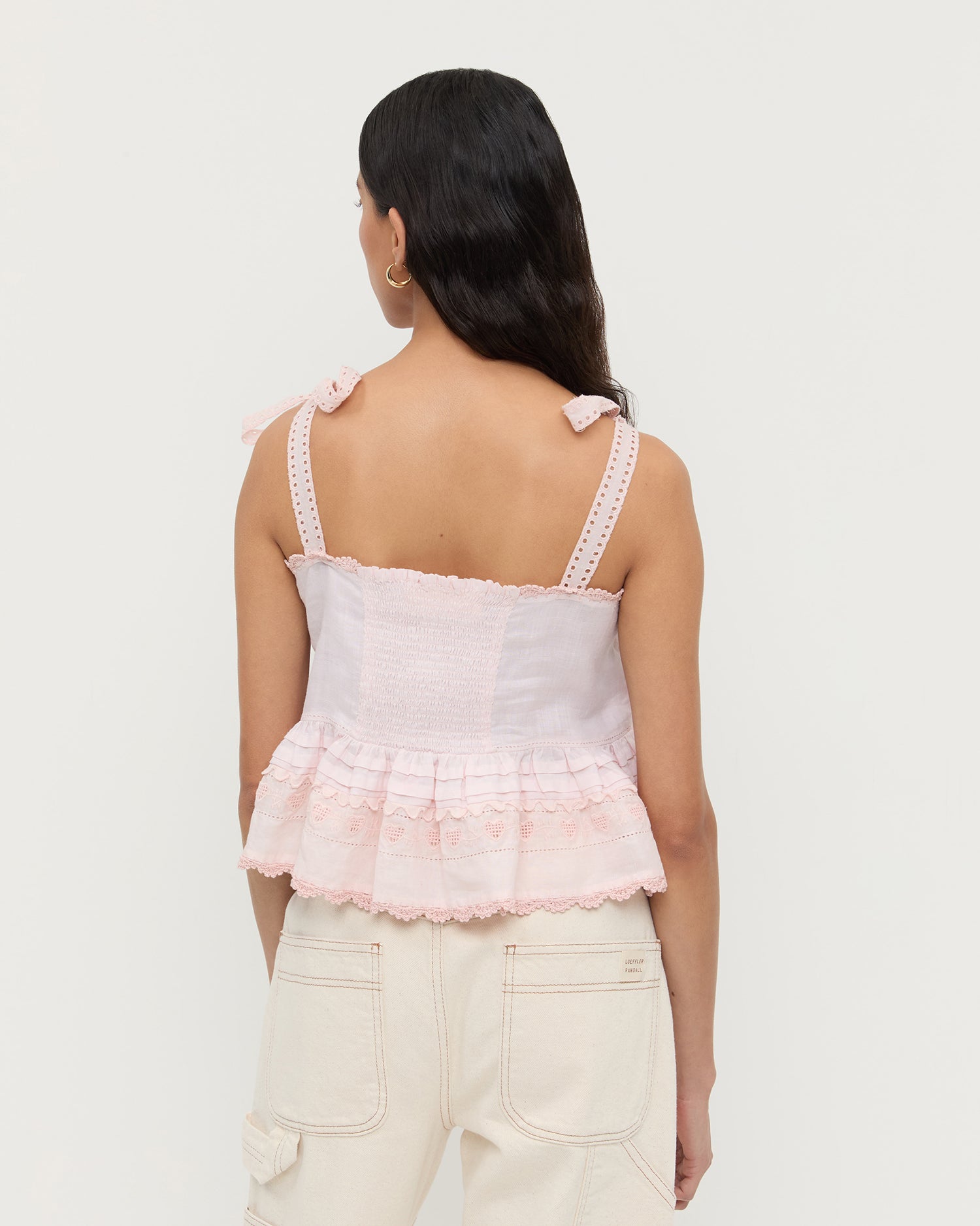 Suzie Pink Embroidered Top | Tops | Apparel