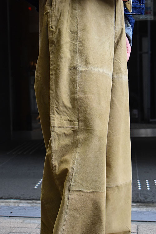 SEEALL[シーオール] 23AW Reconstructed Boots Cut Buggy Pants-Leather