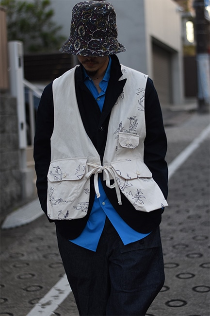 ENGINEERED GARMENTS/エンジニアードガーメンツ】Fowl Vest - Animal