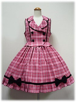 Twinkle School Tartan JSK by Angelic Pretty