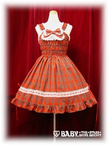 Tartan Check Shirring Princess JSK (2009 1st Release) by Baby, the