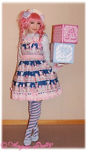 Fancy Box Shoulder Frill JSK by Angelic Pretty