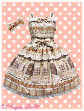 Sweet Cream House JSK and Barrette Set by Angelic Pretty