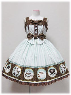 Melty Chocolate High Waist JSK by Angelic Pretty