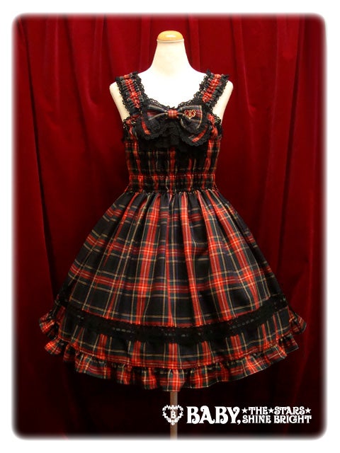 Tartan Check Shirring Princess JSK (2011) by Baby, the Stars Shine