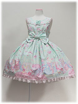 Dreamy Dollhouse Round Collar JSK by Angelic Pretty