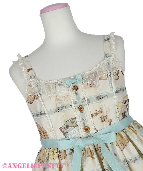 Cream Cookie Collection High Waist JSK (2021) by Angelic Pretty