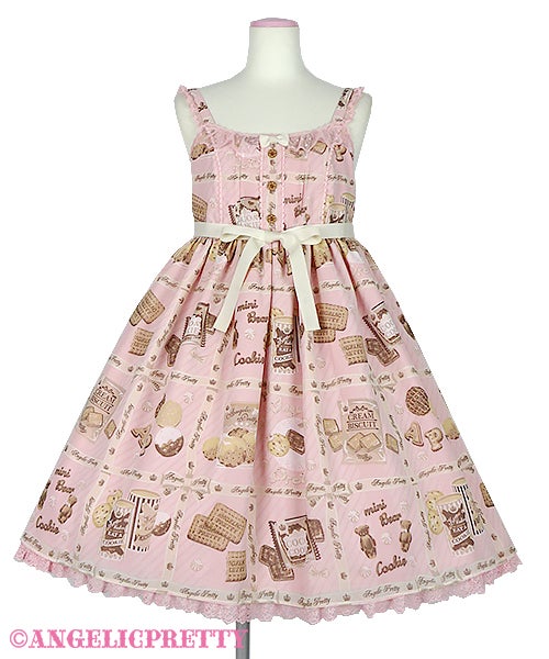 Cream Cookie Collection High Waist JSK (2021) by Angelic Pretty